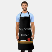 Apron gepersonaliseerde leraar in Faux-alkboard Schort (Gedragen)