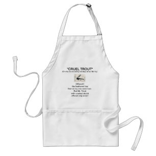 Apron "Gold Ribbed Hare's Ear-Cruel Trout" Standaard Schort