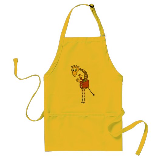 apron " grappige giraffe " - cartoon standaard schort (Voorkant)