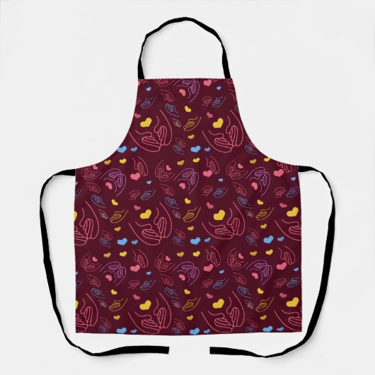 Apron Heart n Hand Schort (Voorkant)