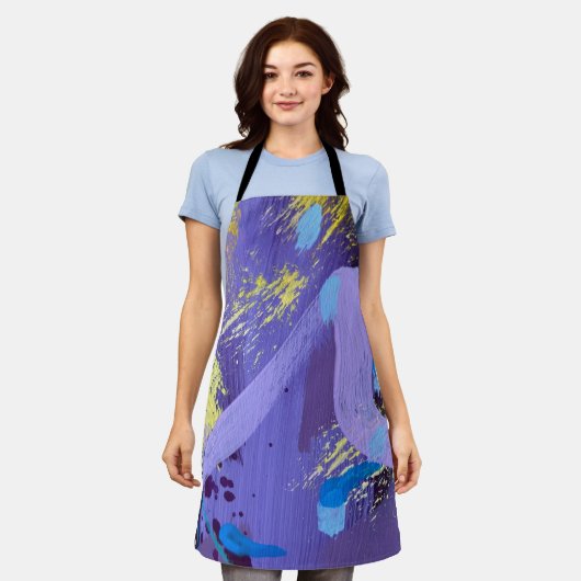 Apron in Sparkler Design Schort (Gedragen)