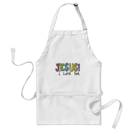 Apron/Jesus Love Standaard Schort (Voorkant)