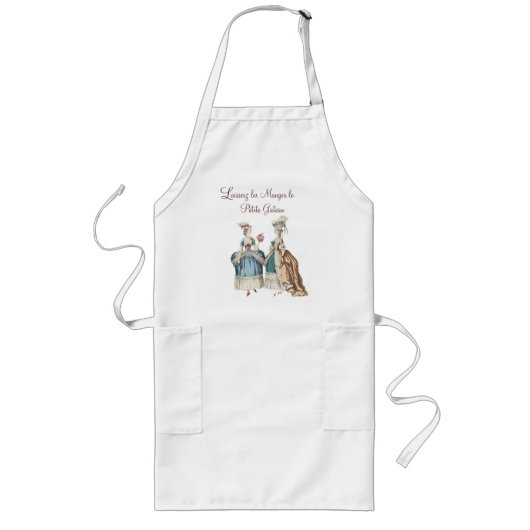 Apron laat ze at Cupcakes eten Lang Schort (Voorkant)