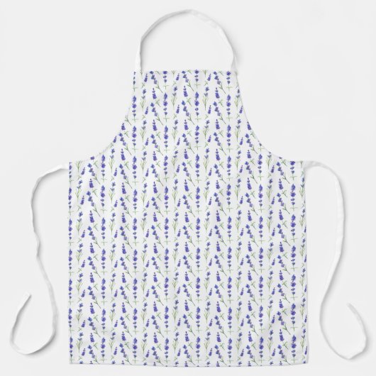 Apron Large (68,6x86,4 cm) - Lavender Pattern Schort (Voorkant)
