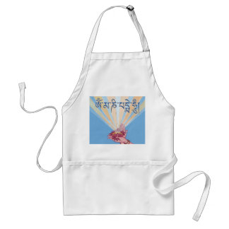 APRON Lotus met mantra Om Mani Padme Hum Standaard Schort