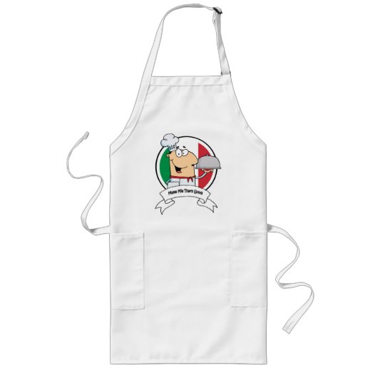 Apron—Mama Mia Lang Schort (Voorkant)