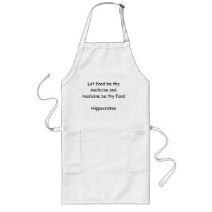 Apron met Grieks citaat Lang Schort
