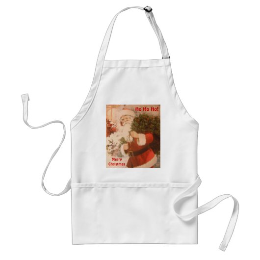 Apron met Kerstman Standaard Schort (Voorkant)
