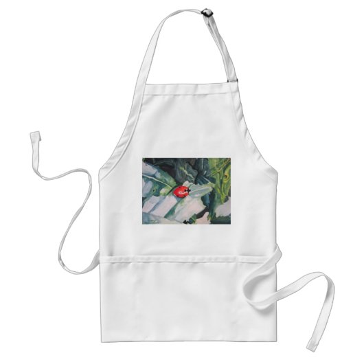 Apron met "Ladybug" door ALarsenArtist Standaard Schort (Voorkant)