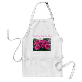 Apron met roze rozen standaard schort