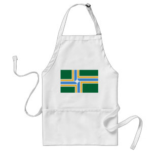 Apron met vlag van Portland City, deelstaat Oregon Standaard Schort
