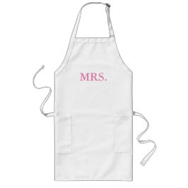 APRON-MR EN MRS. BRIDE EN GROOM LANG SCHORT