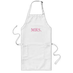 APRON-MR EN MRS. BRIDE EN GROOM LANG SCHORT