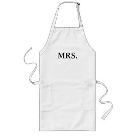 APRON-MR EN MRS. BRIDE EN GROOM LANG SCHORT