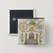 Apron of a Master of Saint-Julien Lodge in Vierkante Button 5,1 Cm (Voorkant /achterkant)