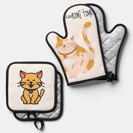 apron ovenwant & pannenlap set (Voorkant / Achterkant)