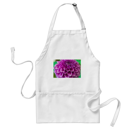 Apron, Paarse Dahlia # 189 Standaard Schort (Voorkant)