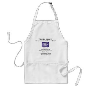 Apron "Paarse natte forel" Standaard Schort