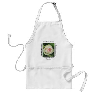 Apron Poetic Roos by Ladee Basset Standaard Schort