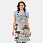 Apron Professional Wine Taster PERSONALISEERD Schort (Gedragen)
