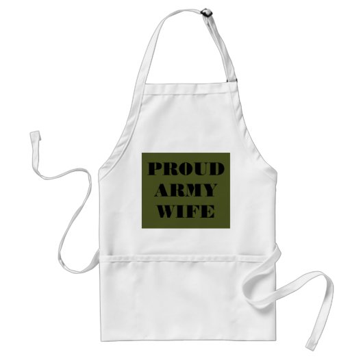Apron Proud Army Standaard Schort (Voorkant)