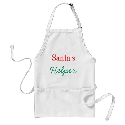 Apron ~ Santa's Helper Standaard Schort (Voorkant)