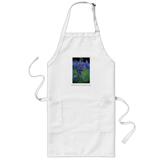 Apron/Texas Bluebonnet Lang Schort (Voorkant)