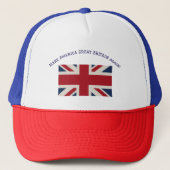 Apron - Union Jack Flag with witty statement... Trucker Pet (Voorkant)