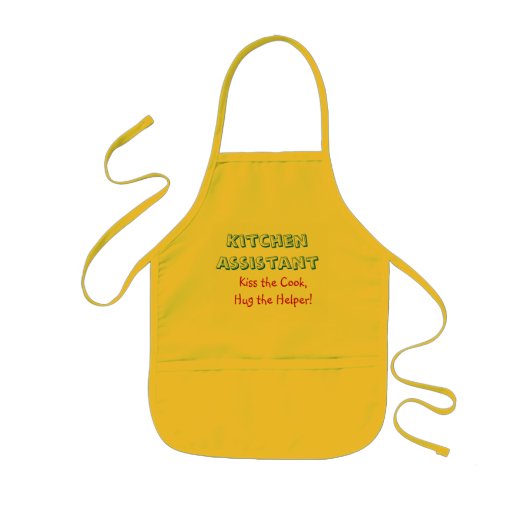 Apron van het kind "Assistant Cook" Kinder Schort (Voorkant)