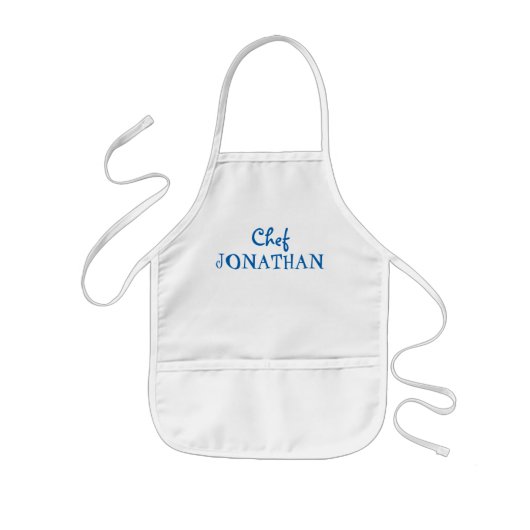 Apron van kind: Gepersonaliseerd voor Kleine Chef Kinder Schort (Voorkant)