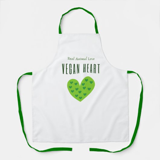 Apron Vegan Heart Schort (Voorkant)