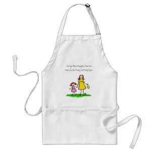 Apron voor aangepaste moeders en dochterfamilies standaard schort