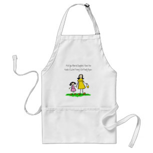 Apron voor aangepaste tekenmerken voor moeder en d standaard schort