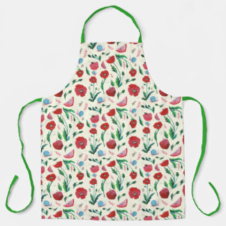 Apron voor appels en papavers schort