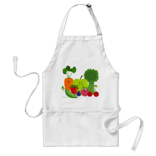 Apron voor groenten en fruit standaard schort (Voorkant)