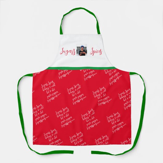 Apron voor suikerspecerijen schort (Voorkant)