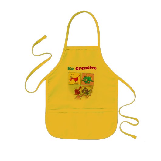 Apron - wees creatief kinder schort (Voorkant)