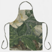 Apron White Garden Flowers Apron for Women   Schort (Voorkant)