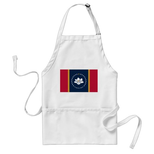Apron with Flag of Mississippi Standaard Schort (Voorkant)