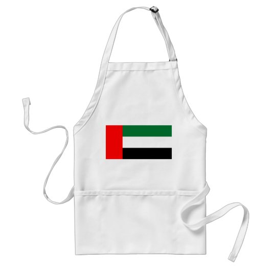 Apron with Flag of United Arab Emirates Standaard Schort (Voorkant)