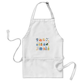 Apron With Kitchen Items For Cooking Standaard Schort