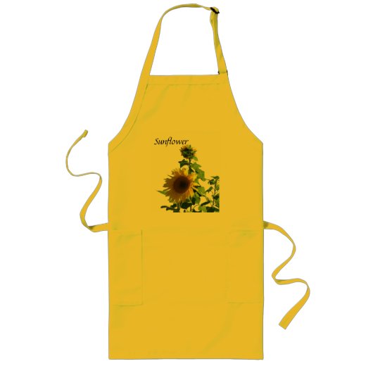 Apron - Zonnebloem Lang Schort (Voorkant)
