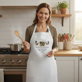 Aprons Birthday Photo Collage, Modern Mother Gift  Lang Schort