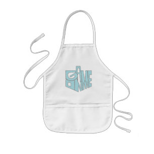 Aprons Children's Game on Blue/Silver Kinder Schort