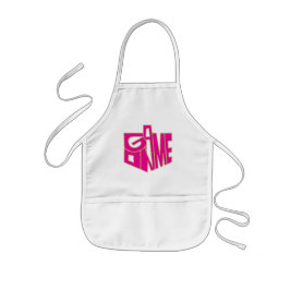 Aprons Children's Game on Pink/Gold Kinder Schort