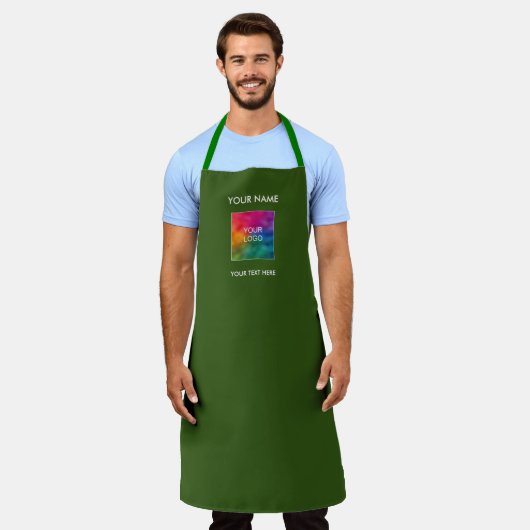 Aprons Custom Logo Business Company Sjabloon Schort (Gedragen)