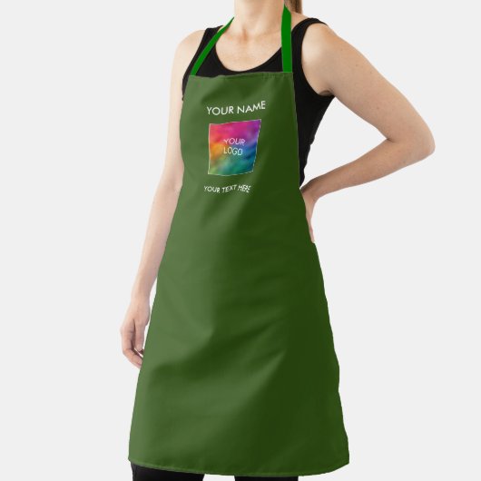 Aprons Custom Logo Business Company Sjabloon Schort (Insitu)