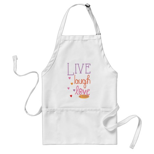 Aprons Live Laugh Love a Latke Standaard Schort (Voorkant)