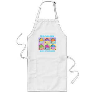 Aprons - Pop Art Cupcakes Lang Schort