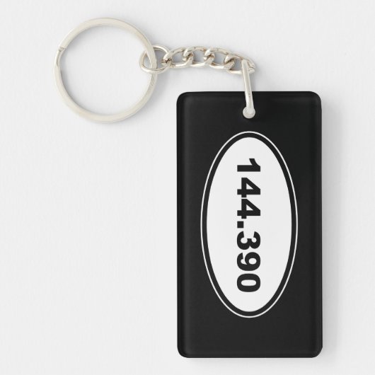 APRS frequentie 144.390 Amateur Ham Radio Sleutelhanger (Voorkant)